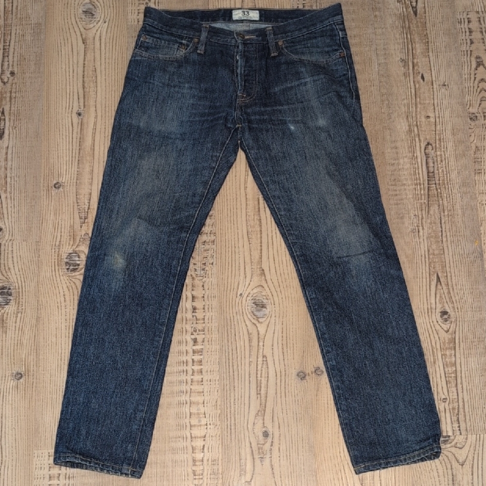 Tellason Stock Cone Mills White Oak 14oz Denim Jeans Made in USA 33x29